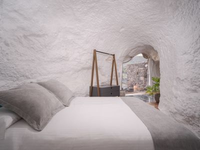 Schlafzimmer-Zweibettzimmer-Hhlenwohnung-Gran Canaria