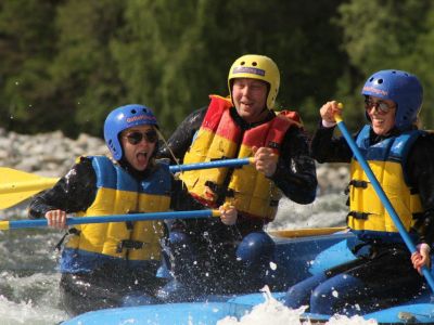 Rafting auf der Otta fr Eltern mit Kindern