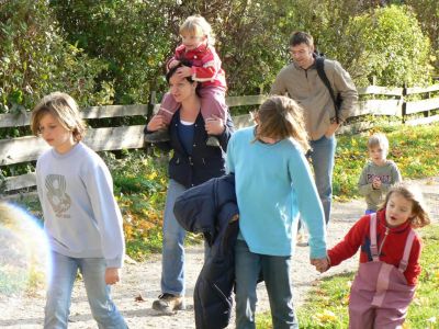 familie urlaub wandern kinder thrigen
